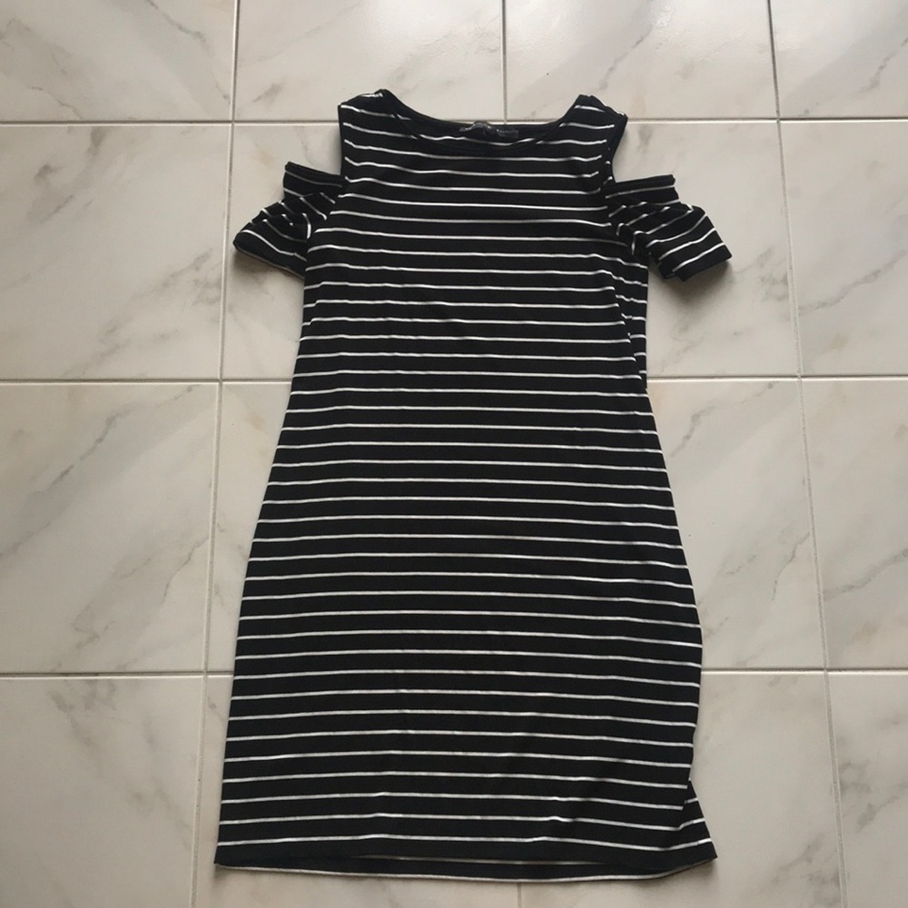 Striped White House Black Market Dress